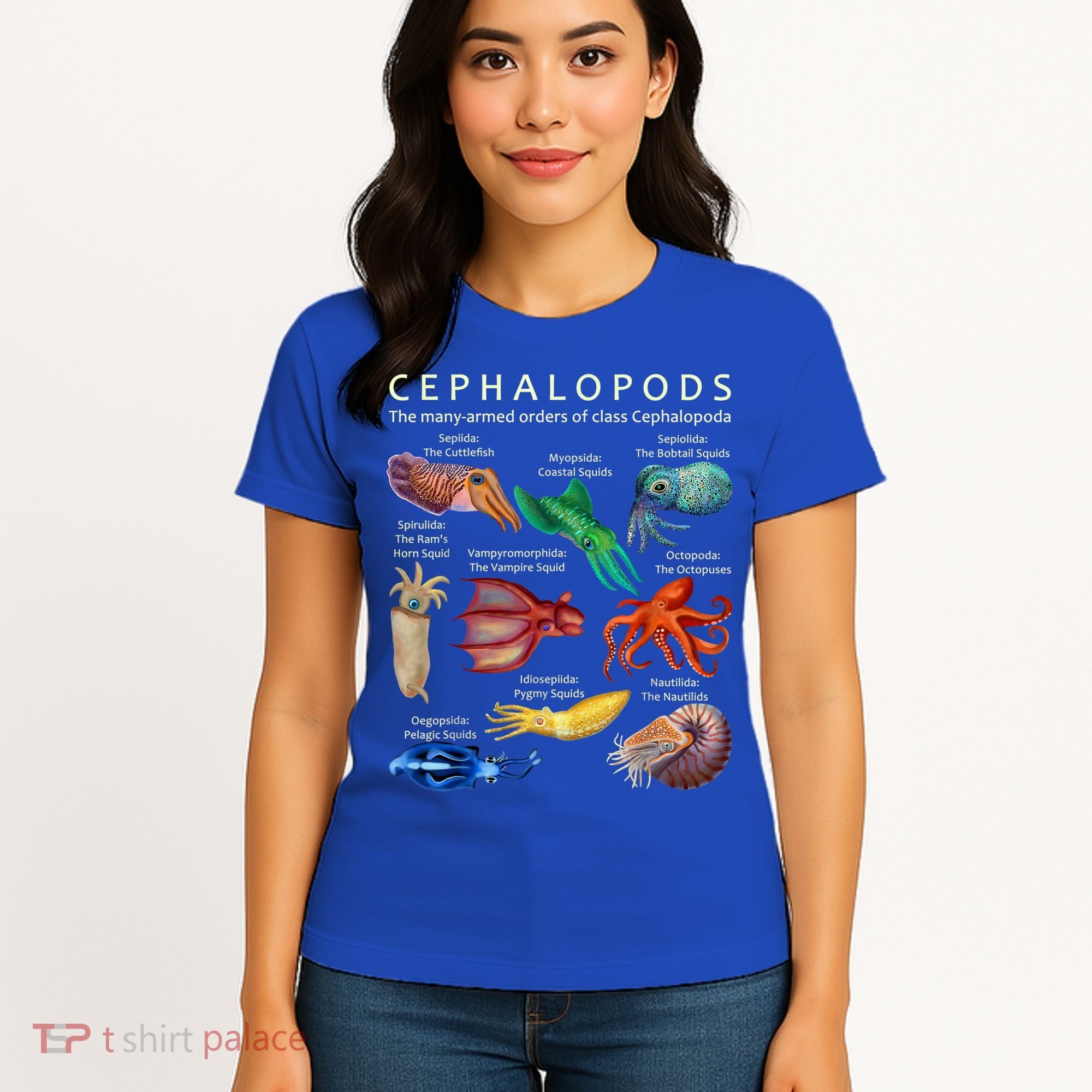 The Cephalopod: Octopus, Squid, Cuttlefish, And Nautilus Women's T-Shirt
