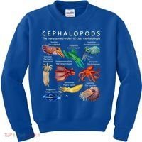 The Cephalopod: Octopus, Squid, Cuttlefish, And Nautilus Kids Sweatshirt thumb 0
