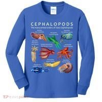 The Cephalopod: Octopus, Squid, Cuttlefish, And Nautilus Kids Long Sleeve Shirt thumb 0