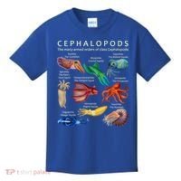 The Cephalopod: Octopus, Squid, Cuttlefish, And Nautilus Kids T-Shirt thumb 0
