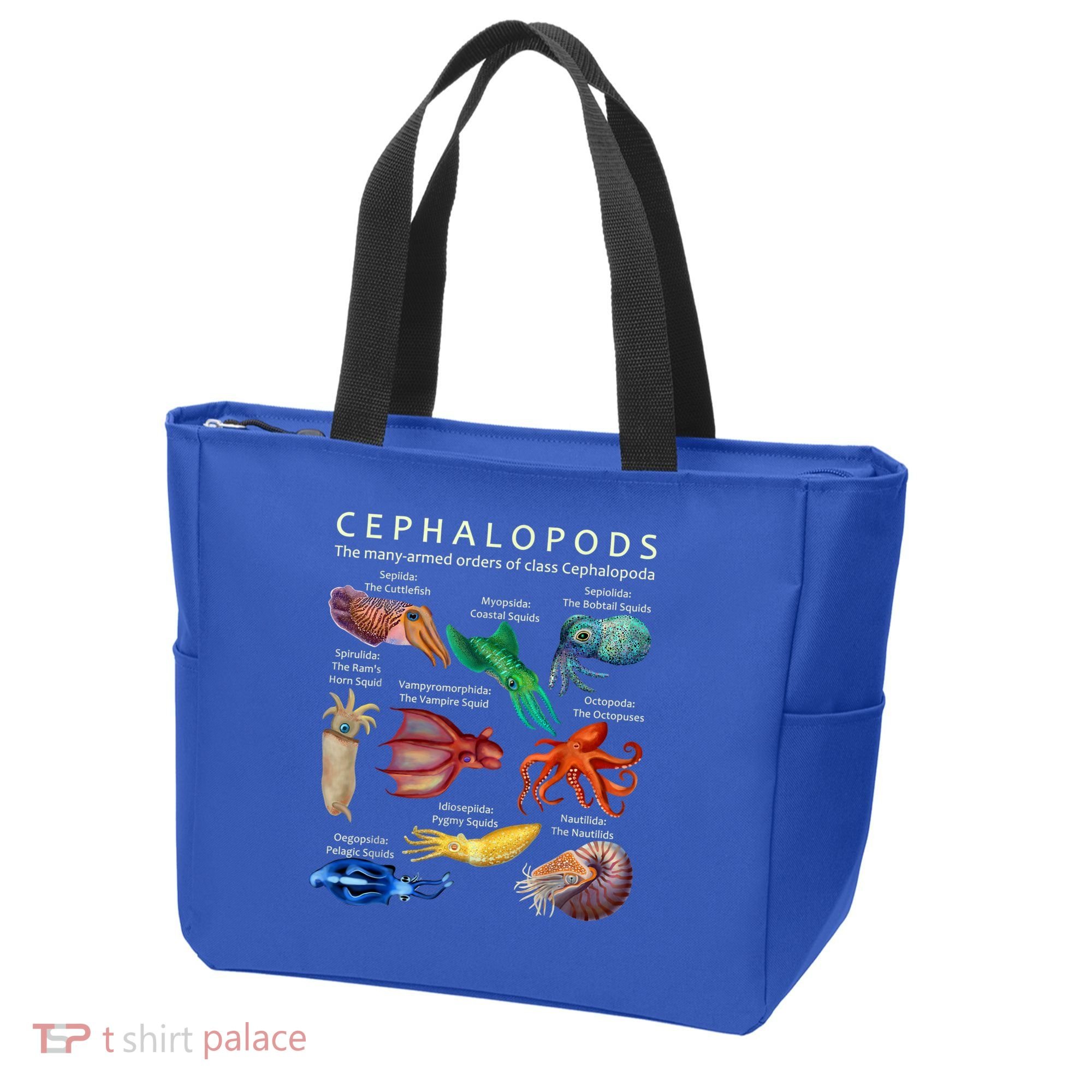 The Cephalopod: Octopus, Squid, Cuttlefish, And Nautilus Tote Bag