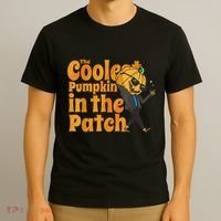 The Coolest Pumpkin In The Patch Kids Pumpkin Halloween T-Shirt thumb 3