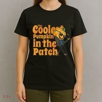 The Coolest Pumpkin In The Patch Kids Pumpkin Halloween T-Shirt thumb 4