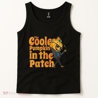 The Coolest Pumpkin In The Patch Kids Pumpkin Halloween Tank Top thumb 2