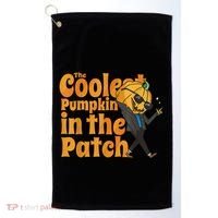 The Coolest Pumpkin In The Patch Kids Pumpkin Halloween Golf Towel thumb 0