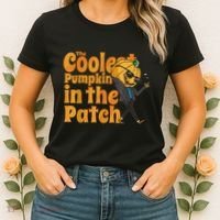 The Coolest Pumpkin In The Patch Kids Pumpkin Halloween Women's T-Shirt thumb 2