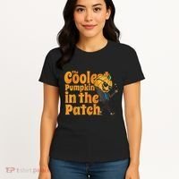 The Coolest Pumpkin In The Patch Kids Pumpkin Halloween Women's T-Shirt thumb 4