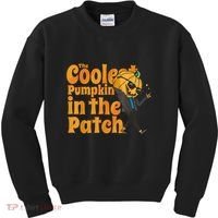 The Coolest Pumpkin In The Patch Kids Pumpkin Halloween Kids Sweatshirt thumb 0