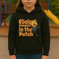 The Coolest Pumpkin In The Patch Kids Pumpkin Halloween Kids Hoodie thumb 3