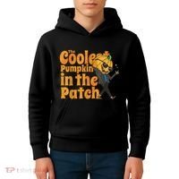 The Coolest Pumpkin In The Patch Kids Pumpkin Halloween Kids Hoodie thumb 4