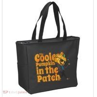 The Coolest Pumpkin In The Patch Kids Pumpkin Halloween Tote Bag thumb 2