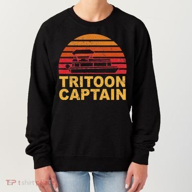 Tritoon Captain Pontoon Captain Tri Toon Boating Women's Sweatshirt
