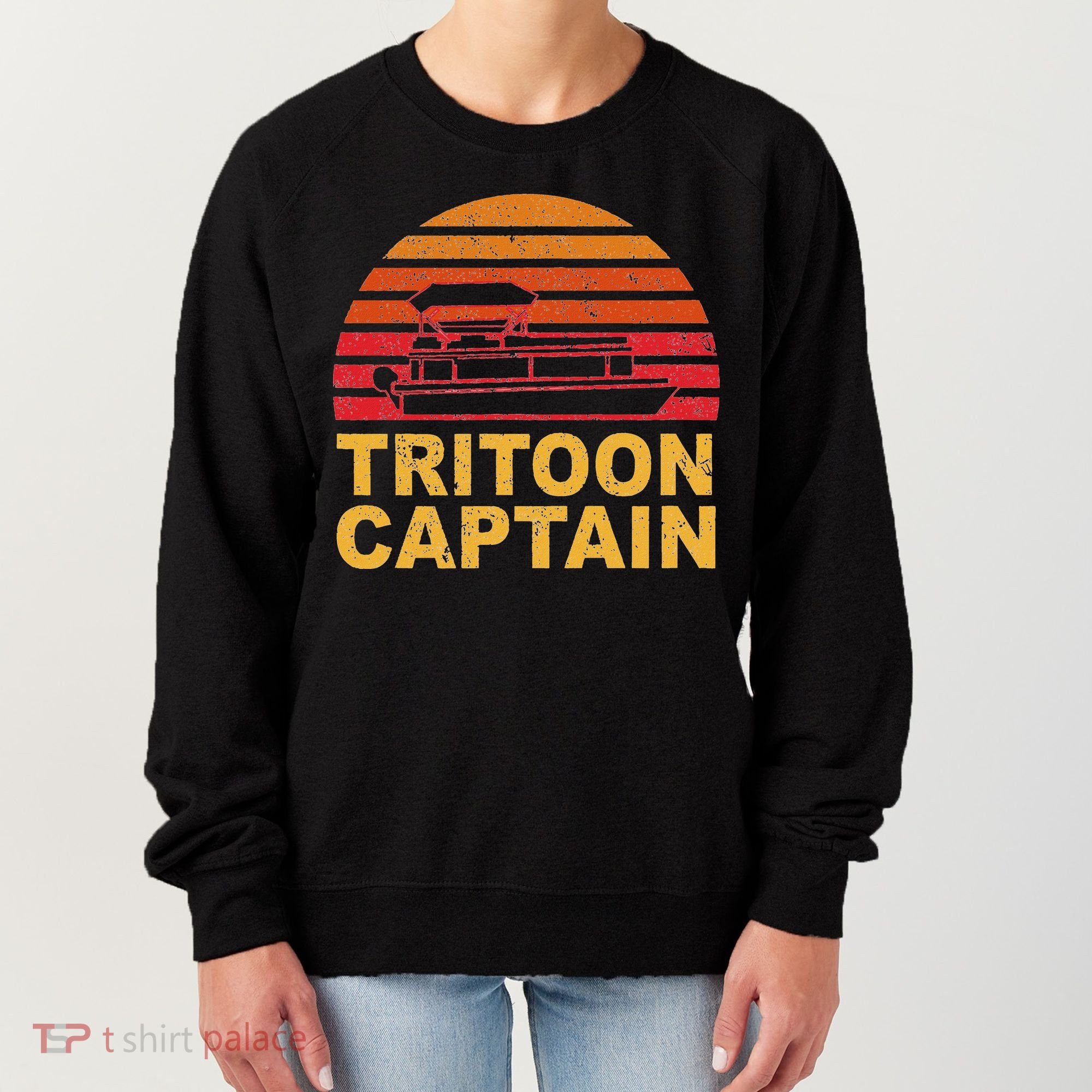 Tritoon Captain Pontoon Captain Tri Toon Boating Women's Sweatshirt