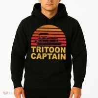 Tritoon Captain Pontoon Captain Tri Toon Boating Hoodie thumb 2