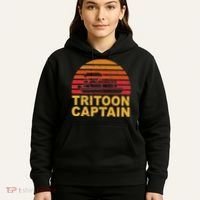 Tritoon Captain Pontoon Captain Tri Toon Boating Hoodie thumb 5