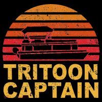 Tritoon Captain Pontoon Captain Tri Toon Boating Long Sleeve Shirt thumb 2