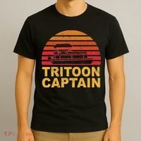 Tritoon Captain Pontoon Captain Tri Toon Boating T-Shirt thumb 3