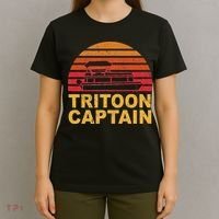 Tritoon Captain Pontoon Captain Tri Toon Boating T-Shirt thumb 4