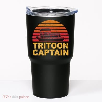 Tritoon Captain Pontoon Captain Tri Toon Boating Tumbler