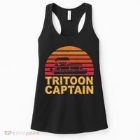 Tritoon Captain Pontoon Captain Tri Toon Boating Women's Tank Top thumb 0