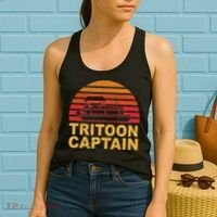 Tritoon Captain Pontoon Captain Tri Toon Boating Women's Tank Top thumb 2