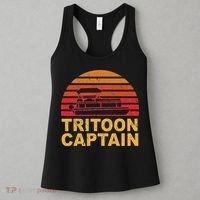 Tritoon Captain Pontoon Captain Tri Toon Boating Women's Tank Top thumb 3