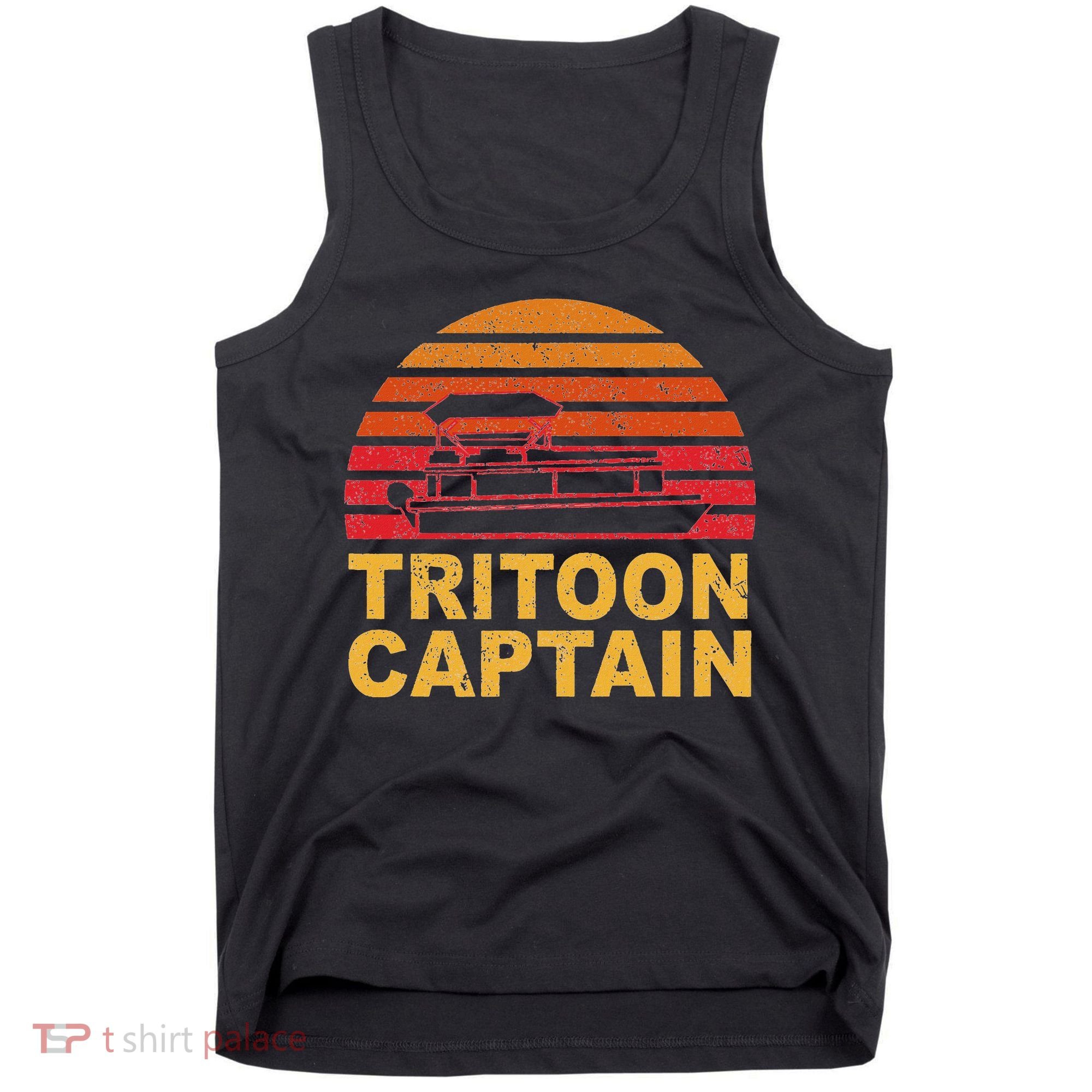 Tritoon Captain Pontoon Captain Tri Toon Boating Tank Top