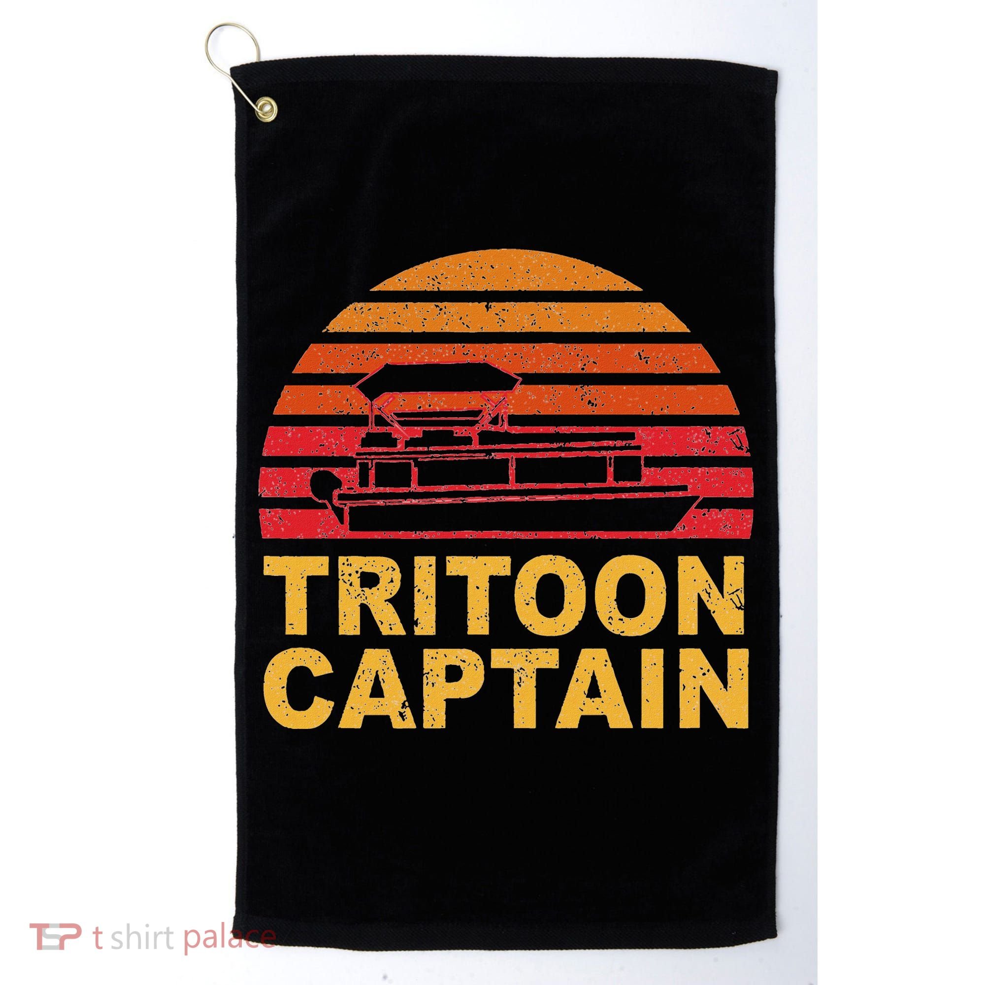 Tritoon Captain Pontoon Captain Tri Toon Boating Golf Towel