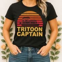 Tritoon Captain Pontoon Captain Tri Toon Boating Women's T-Shirt thumb 2