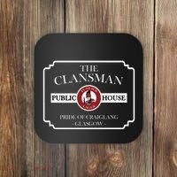 The Clansman Public House Funny Scottish Coaster thumb 0