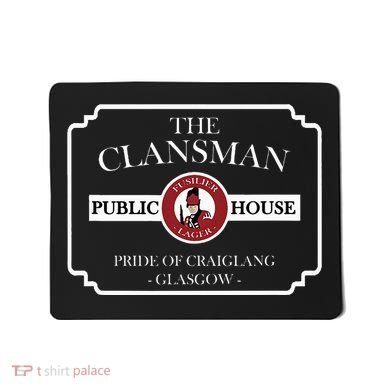 The Clansman Public House Funny Scottish Mousepad