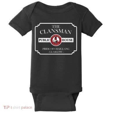 The Clansman Public House Funny Scottish Baby Bodysuit