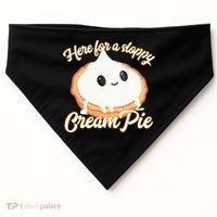 Thanksgiving Cream Pie Here For The Sloppy Creampie USA-Made Doggie Bandana thumb 0