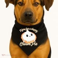 Thanksgiving Cream Pie Here For The Sloppy Creampie USA-Made Doggie Bandana thumb 1