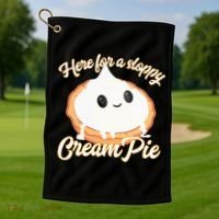 Thanksgiving Cream Pie Here For The Sloppy Creampie Golf Towel thumb 1