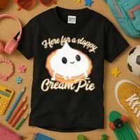 Thanksgiving Cream Pie Here For The Sloppy Creampie Kids T-Shirt thumb 3