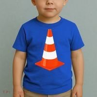 Traffic Cone Parking For Funny Halloween Costume Toddler T-Shirt thumb 2