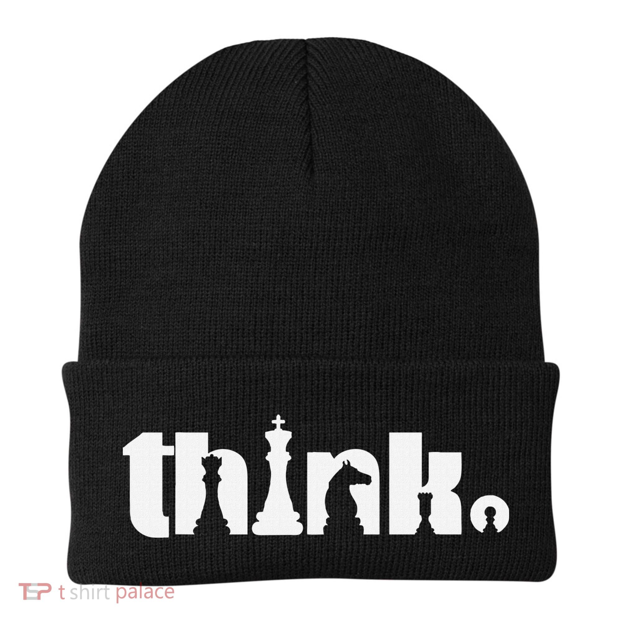 Think Chess Player Chess Game Beanie
