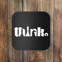 Think Chess Player Chess Game Coaster thumb 0