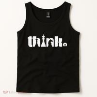 Think Chess Player Chess Game Tank Top thumb 2