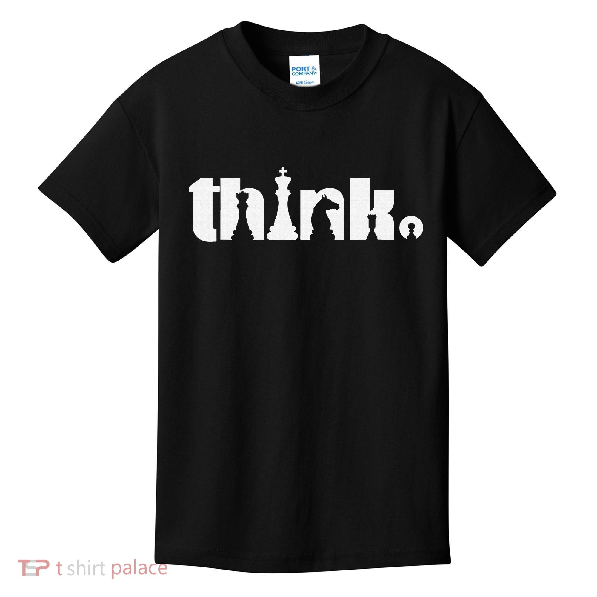 Think Chess Player Chess Game Kids T-Shirt