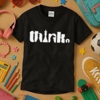 Think Chess Player Chess Game Kids T-Shirt thumb 3