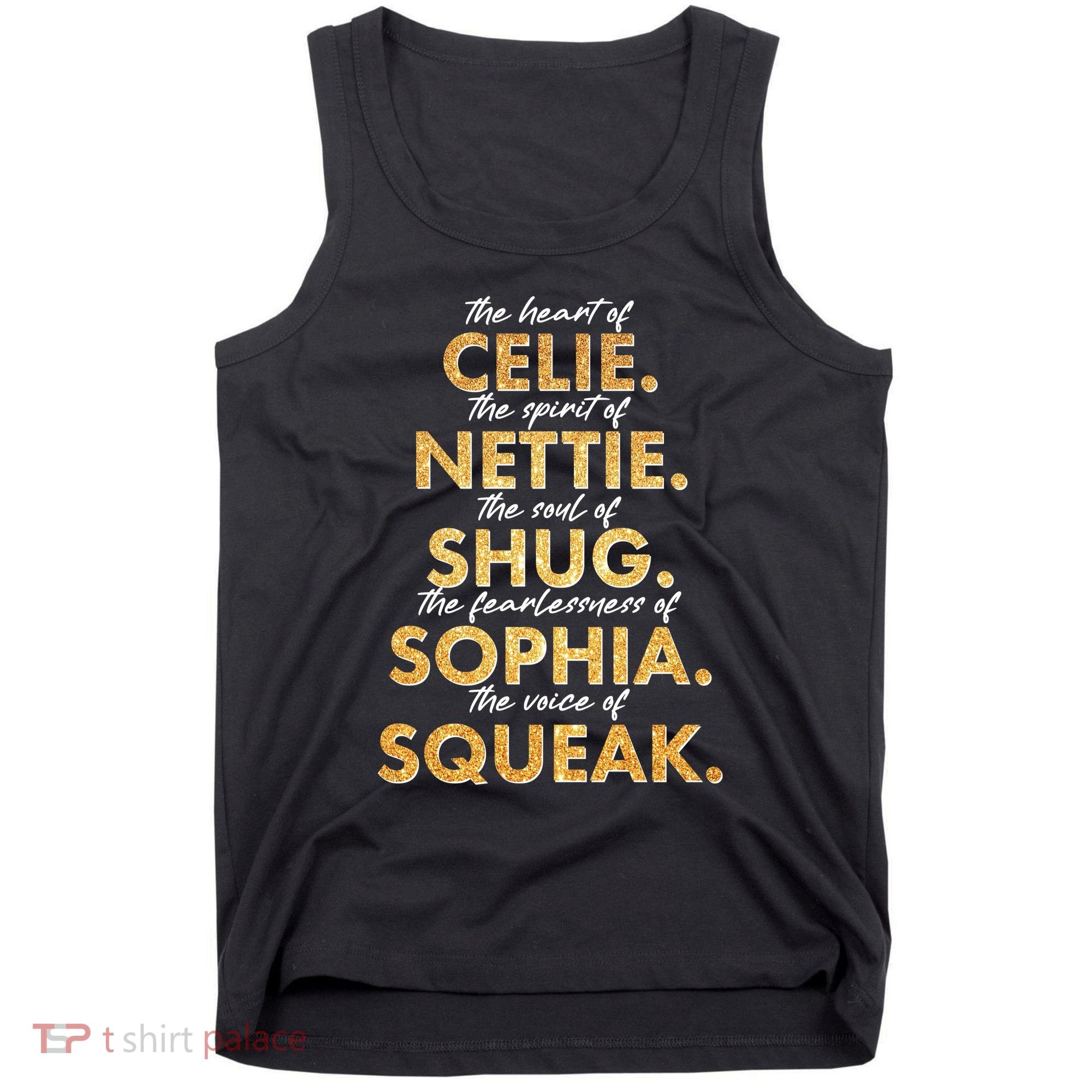 Celie Nettie Shug Sophia Squeak Tank Top