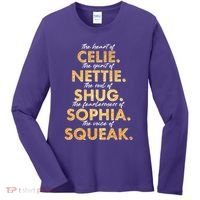 Celie Nettie Shug Sophia Squeak Women's Long Sleeve Shirt thumb 0