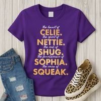 Celie Nettie Shug Sophia Squeak Women's T-Shirt thumb 3