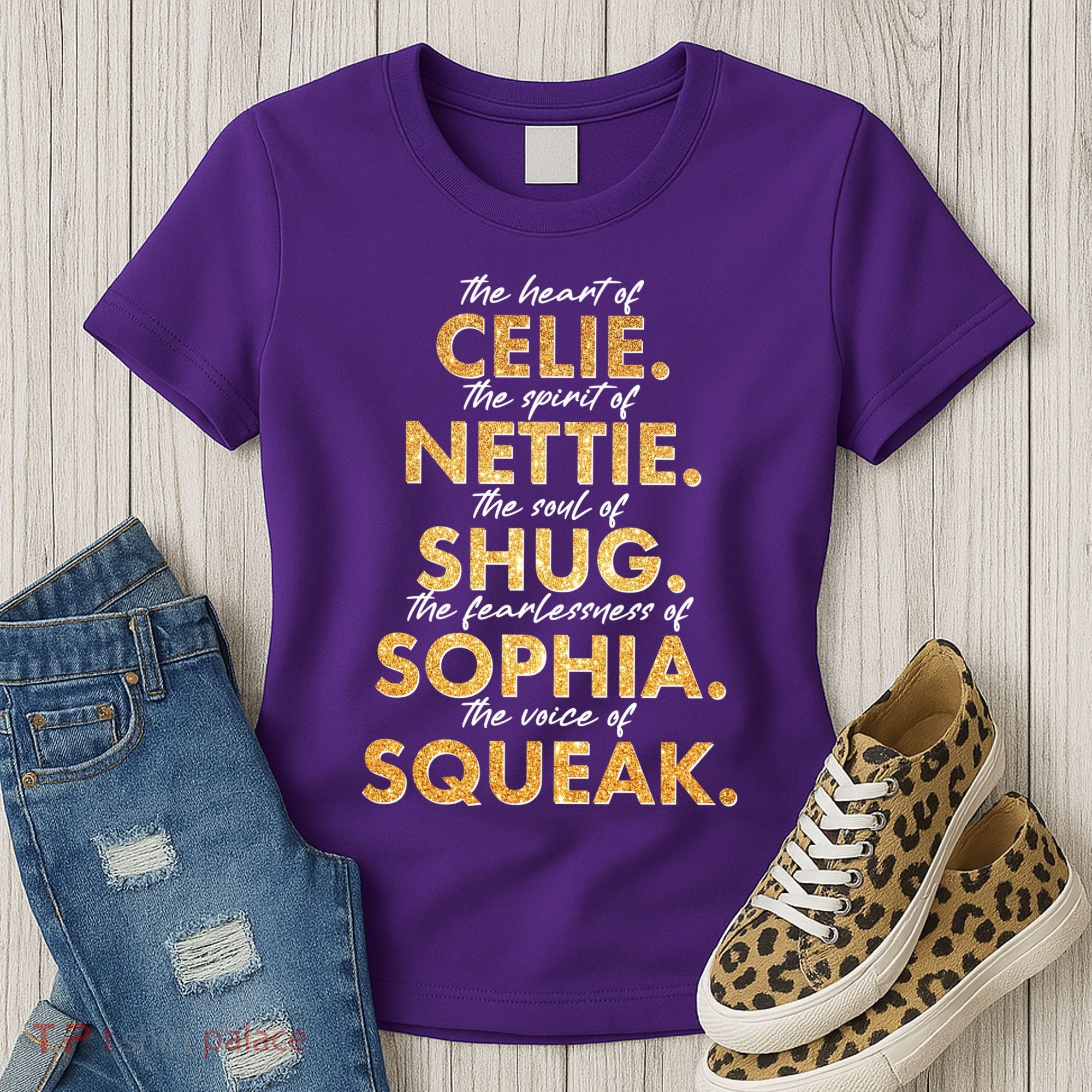 Celie Nettie Shug Sophia Squeak Women's T-Shirt