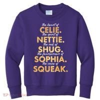 Celie Nettie Shug Sophia Squeak Kids Sweatshirt thumb 0