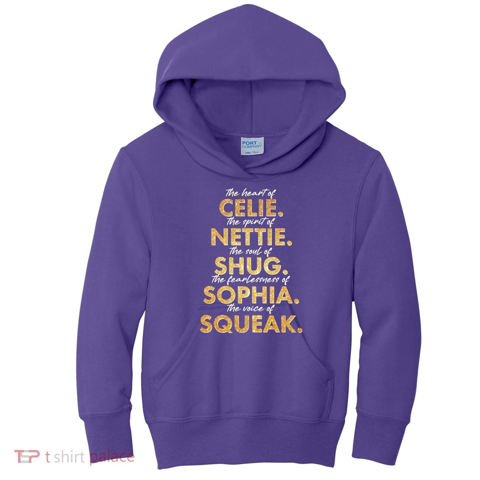 Celie Nettie Shug Sophia Squeak Kids Hoodie