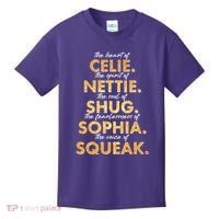 Celie Nettie Shug Sophia Squeak Kids T-Shirt thumb 0