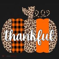 Thankful Cheetah Plaid Pumpkin Cute Holiday Baby Bodysuit thumb 2